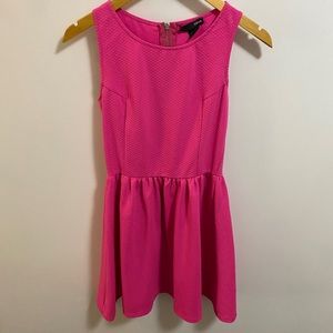 Hot Pink Mini A-Line Dress